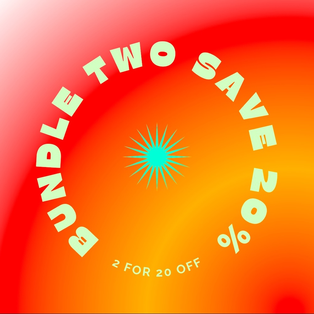 Bundle any 2 items to save 20% (applied automatically)